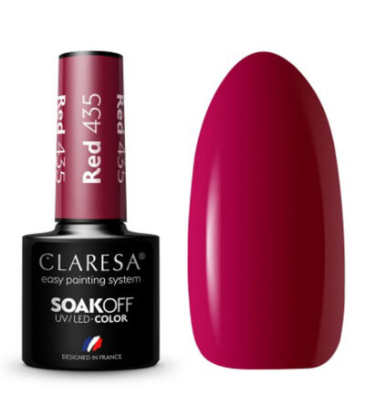 CLARESA Hybrid nail polish RED 435 -5g