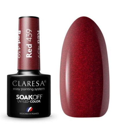 CLARESA Hybrid nail polish RED 439 -5g
