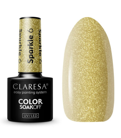 CLARESA Hybrid nail polish SPARKLE 6 -5g