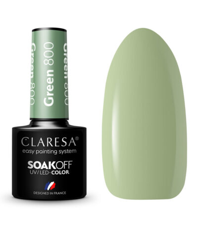CLARESA Hybrid polish GREEN 800 -5g