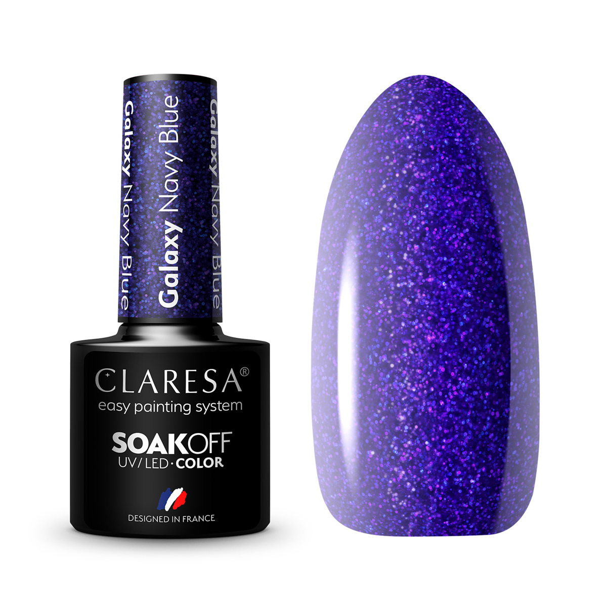 CLARESA Hybrid polish Galaxy Navy Blue 5g CLARESA Hybrid polish Galaxy Navy Blue 5g