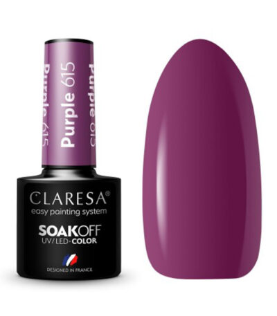 CLARESA Hybrid polish PURPLE 615 -5g