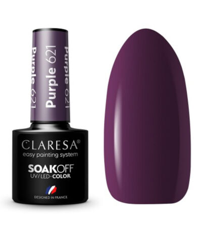 CLARESA Hybrid polish PURPLE 621 -5g