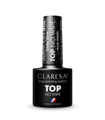 CLARESA Top No Wipe 5g Glitter Silver