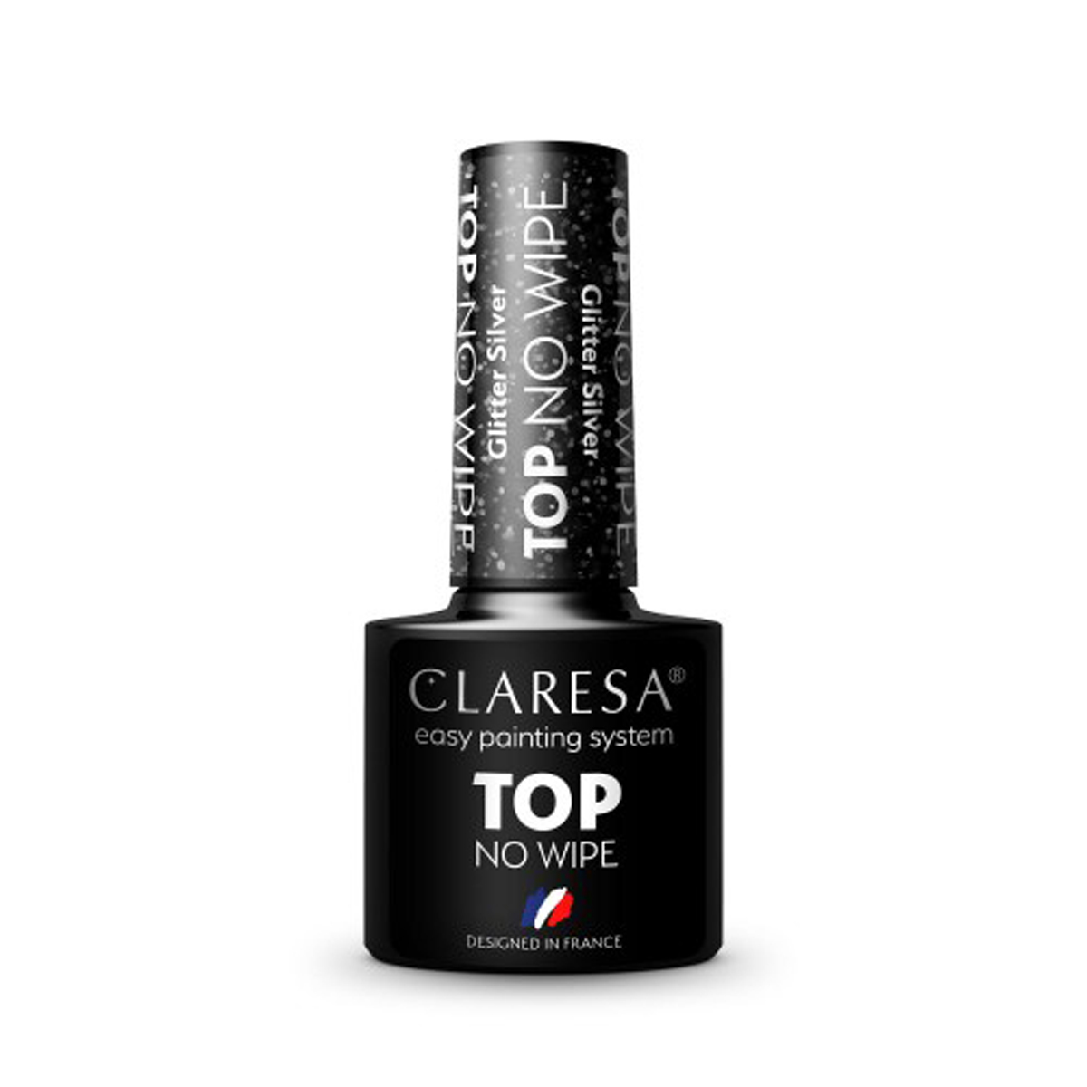 CLARESA Top No Wipe 5g Glitter Silver CLARESA Top No Wipe 5g Glitter Silver