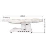 COSMETIC ELECTRIC CHAIR. AZZURRO 708B EXCLUSIVE 4 MOTOR HEATED 6