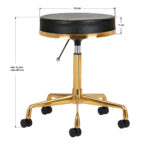 COSMETIC STOOL H4 GOLDEN BLACK 1