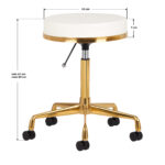 COSMETIC STOOL H4 WHITE GOLD 1
