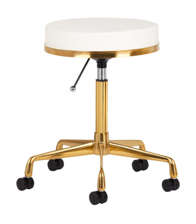 COSMETIC STOOL H4 WHITE GOLD