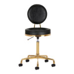 COSMETIC STOOL H5 GOLD BLACK - Image 2