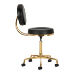 COSMETIC STOOL H5 GOLD BLACK - Image 4