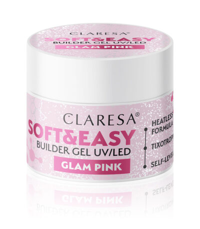 Claresa builder gel Soft&Easy glam pink 45g