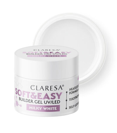 Claresa building gel Soft&Easy gel milk white 45g