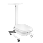 Comfort pedicure tray on wheels with lift function