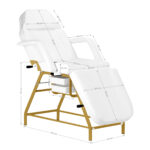 Cosmetic chair 557G with cuvettes white 9