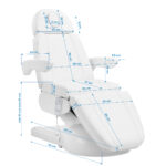 Cosmetic chair Azzurro Lux 3m white with heating 7