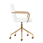Cosmetic chair QS-OF211G gold white 1