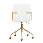 Cosmetic chair QS-OF211G gold white - Image 4