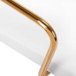 Cosmetic chair QS-OF211G gold white 2