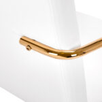 Cosmetic chair QS-OF211G gold white - Image 8