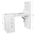 Cosmetic desk 310 white left 3