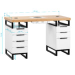 Cosmetic desk MOMO L02 with dust absorber - Image 18