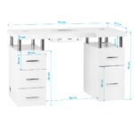 Cosmetic desk MOMO L03 with dust absorber - Image 18