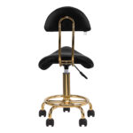 Cosmetic stool 6001-G gold black - Image 4
