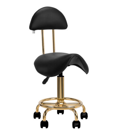 Cosmetic stool 6001-G gold black