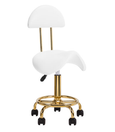 Cosmetic stool 6001-G gold white second category