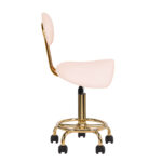 Cosmetic stool 6001-G gold – pink second category - Image 2