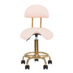 Cosmetic stool 6001-G gold – pink second category 1