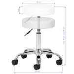 Cosmetic stool AM-310 white v - Image 4
