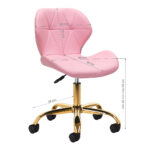 Cosmetic stool QS-06G pink 3