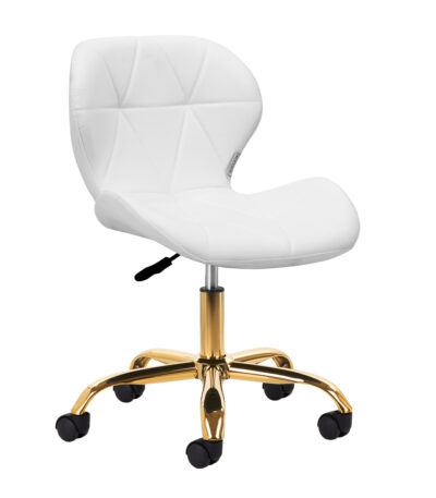Cosmetic stool QS-06G white