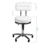 Cosmetic stool am-877 white 2