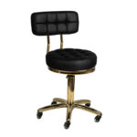 Cosmetic stool gold am-961 black