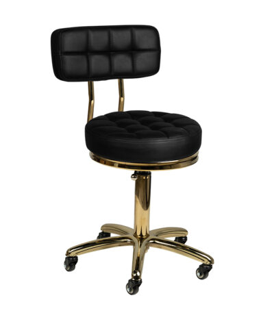 Cosmetic stool gold am-961 black
