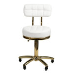 Cosmetic stool gold am-961 white - Image 2