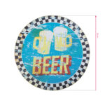 Decorative round beer plaque 1