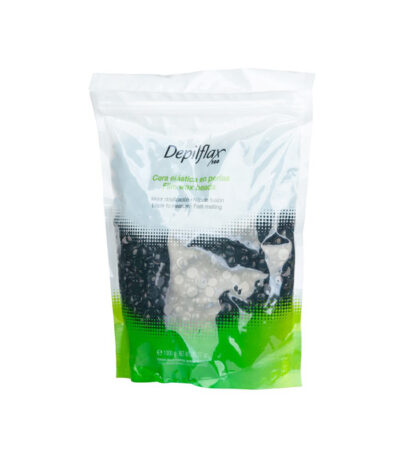 Depilflax 100 flexible depilatory wax with a low melting point pearl negra black 1000g