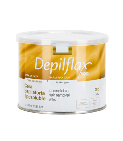 Depilflax 100 wax for hair removal can gold 500 ml