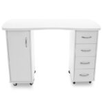 Desk 2027 white two cabinets