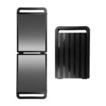 Double folding hairdressing mirror