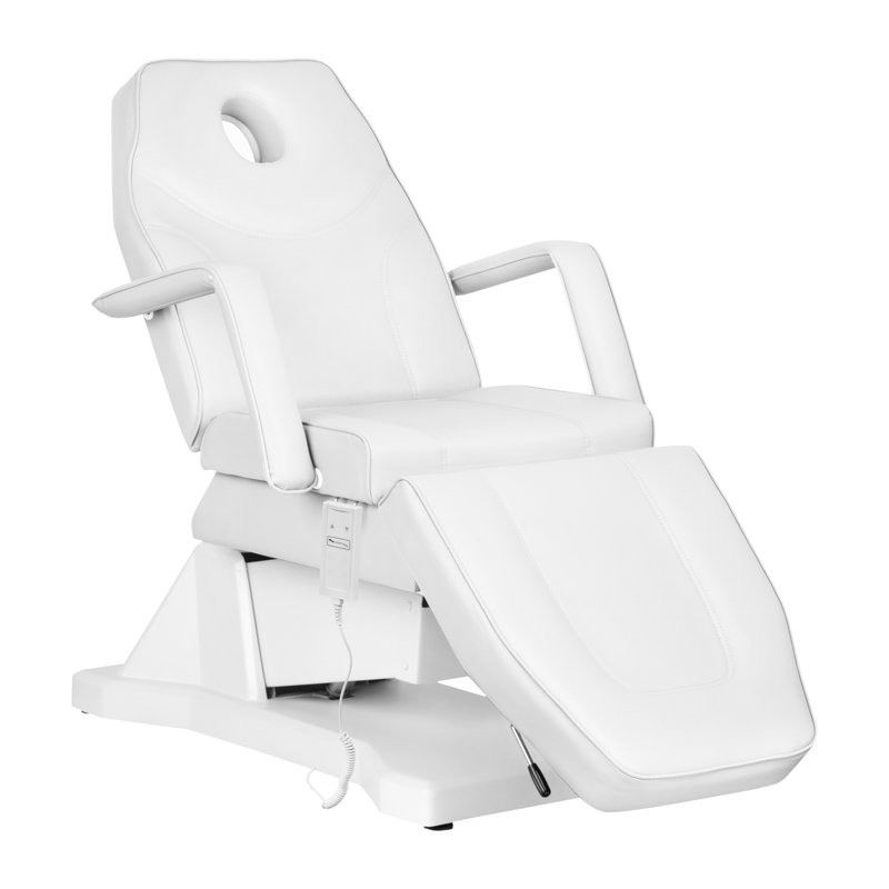 ELECTRIC COSMETIC CHAIR SOFT 1 MOTOR. WHITE ELECTRIC COSMETIC CHAIR SOFT 1 MOTOR. WHITE