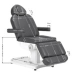 Electric cosmetic chair Azzurro 803D 3-motors grey - Image 24