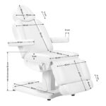 Electric cosmetic chair Azzurro 803D 3-motors white - Image 22
