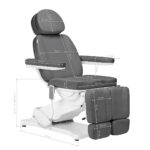 Electric cosmetic chair SILLON CLASSIC 2 motors pedi gray - Image 20