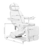 Electric cosmetic chair SILLON CLASSIC 2 motors pedi white - Image 20