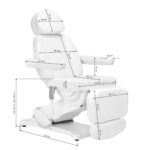Electric cosmetic chair SILLON CLASSIC 3 motors white - Image 20